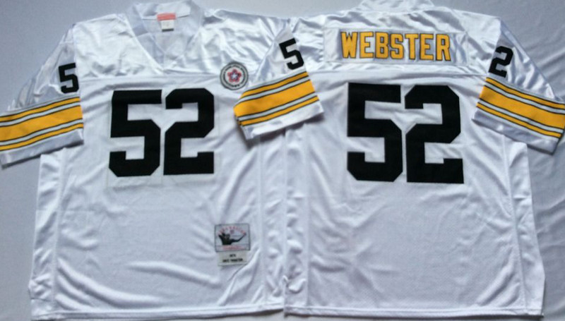Mitchell And Ness Steelers #52 mike webster white Throwback Stitched NFL Jersey