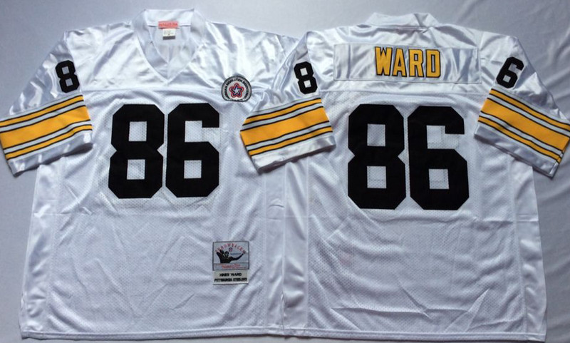 Mitchell And Ness Steelers #86 Hines Ward white Throwback Stitched NFL Jersey Mitchell And Ness Steelers #86 Hines Ward white Throwback Stitched NFL Jersey