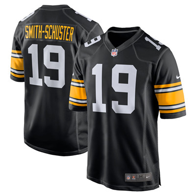 Nike Steelers #19 JuJu Smith Schuster Black Game Jersey Nike Steelers #19 JuJu Smith Schuster Black Game Jersey