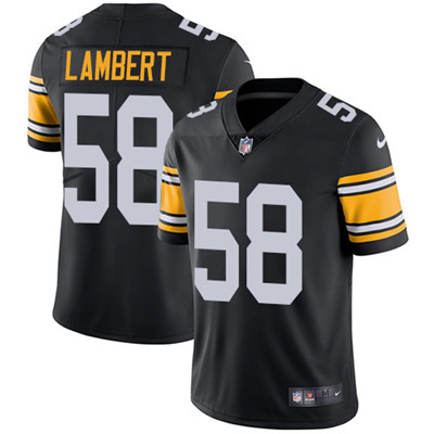 Nike Steelers #58 Jack Lambert Black Alternate Men's Stitched NFL Vapor Untouchable Limited Jersey Nike Steelers #58 Jack Lambert Black Alternate Men's Stitched NFL Vapor Untouchable Limited Jersey