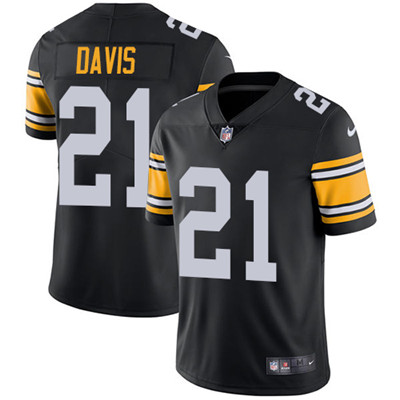 Nike Steelers #21 Sean Davis Black Alternate Men's Stitched NFL Vapor Untouchable Limited Jersey Nike Steelers #21 Sean Davis Black Alternate Men's Stitched NFL Vapor Untouchable Limited Jersey
