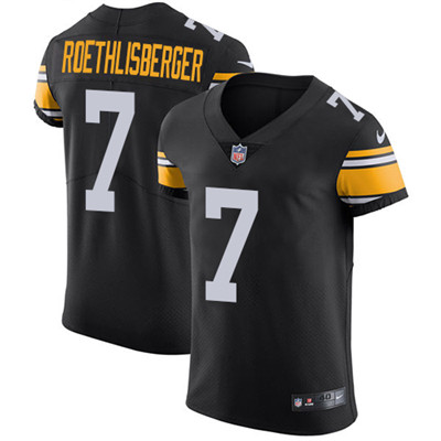 Nike Steelers #7 Ben Roethlisberger Black Alternate Men's Stitched NFL Vapor Untouchable Elite Jersey Nike Steelers #7 Ben Roethlisberger Black Alternate Men's Stitched NFL Vapor Untouchable Elite Jersey