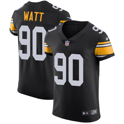 Nike Steelers #90 T. J. Watt Black Alternate Men's Stitched NFL Vapor Untouchable Elite Jersey Nike Steelers #90 T. J. Watt Black Alternate Men's Stitched NFL Vapor Untouchable Elite Jersey