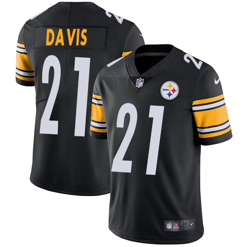 Nike Steelers #21 Sean Davis Black Team Color Men's Stitched NFL Vapor Untouchable Limited Jersey Nike Steelers #21 Sean Davis Black Team Color Men's Stitched NFL Vapor Untouchable Limited Jersey