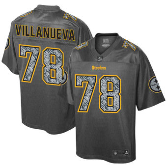 Pittsburgh Steelers #78 Alejandro Villanueva Men's Stitched NFL Pro Line Gray Fashion Static Jersey