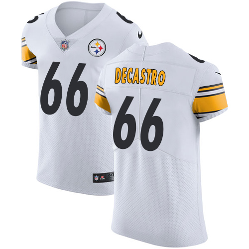 Nike Steelers #66 David DeCastro White Men's Stitched NFL Vapor Untouchable Elite Jersey Nike Steelers #66 David DeCastro White Men's Stitched NFL Vapor Untouchable Elite Jersey
