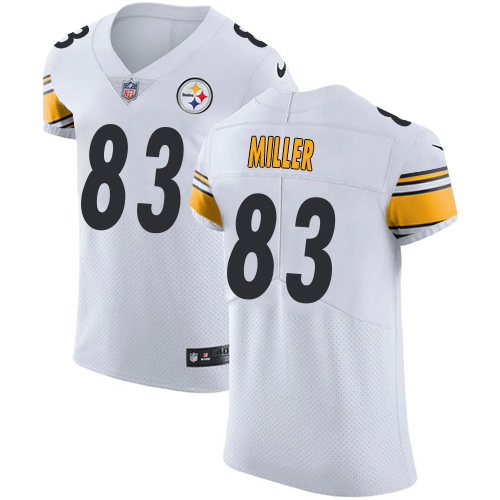 Nike Steelers #83 Heath Miller White Men's Stitched NFL Vapor Untouchable Elite Jersey Nike Steelers #83 Heath Miller White Men's Stitched NFL Vapor Untouchable Elite Jersey