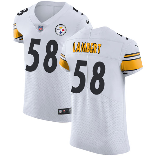 Nike Steelers #58 Jack Lambert White Men's Stitched NFL Vapor Untouchable Elite Jersey Nike Steelers #58 Jack Lambert White Men's Stitched NFL Vapor Untouchable Elite Jersey