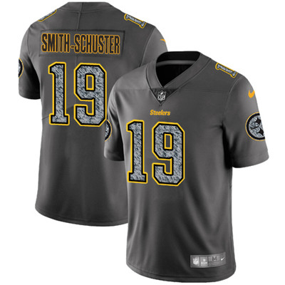 Nike Steelers #19 JuJu Smith-Schuster Gray Static Men's NFL Vapor Untouchable Game Jersey