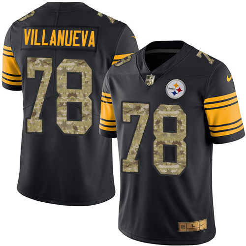 Nike Steelers #78 Alejandro Villanueva Black Camo Men's Stitched NFL Limited Rush Jersey Nike Steelers #78 Alejandro Villanueva Black Camo Men's Stitched NFL Limited Rush Jersey