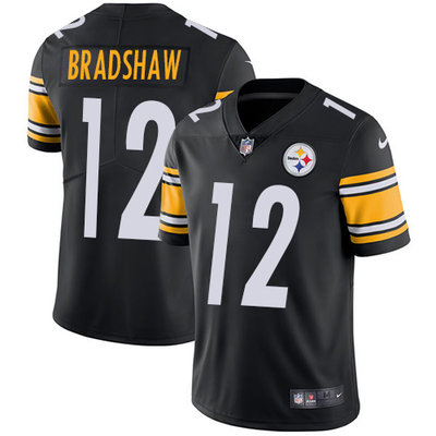 Nike Steelers #12 Terry Bradshaw Black Team Color Men's Stitched NFL Vapor Untouchable Limited Jersey Nike Steelers #12 Terry Bradshaw Black Team Color Men's Stitched NFL Vapor Untouchable Limited Jersey