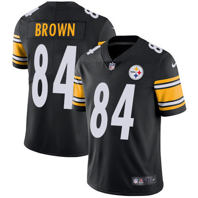 Nike Steelers #84 Antonio Brown Black Team Color Men's Stitched NFL Vapor Untouchable Limited Jersey Nike Steelers #84 Antonio Brown Black Team Color Men's Stitched NFL Vapor Untouchable Limited Jersey