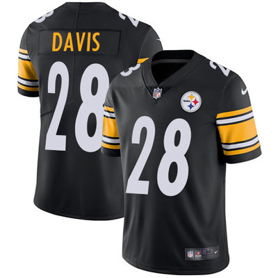 Nike Steelers #28 Sean Davis Black Team Color Men's Stitched NFL Vapor Untouchable Limited Jersey Nike Steelers #28 Sean Davis Black Team Color Men's Stitched NFL Vapor Untouchable Limited Jersey