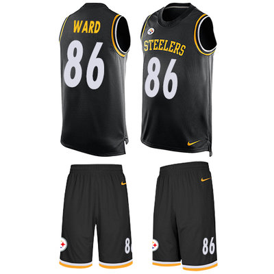 Nike Steelers #86 Hines Ward Black Team Color Men's Stitched NFL Limited Tank Top Suit Jersey Nike Steelers #86 Hines Ward Black Team Color Men's Stitched NFL Limited Tank Top Suit Jersey