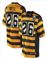 NEW Pittsburgh Steelers #26 Le'Veon Bell Black Yellow Alternate Stitched NFL mens Elite Jersey NEW Pittsburgh Steelers #26 Le'Veon Bell Black Yellow Alternate Stitched NFL mens Elite Jersey
