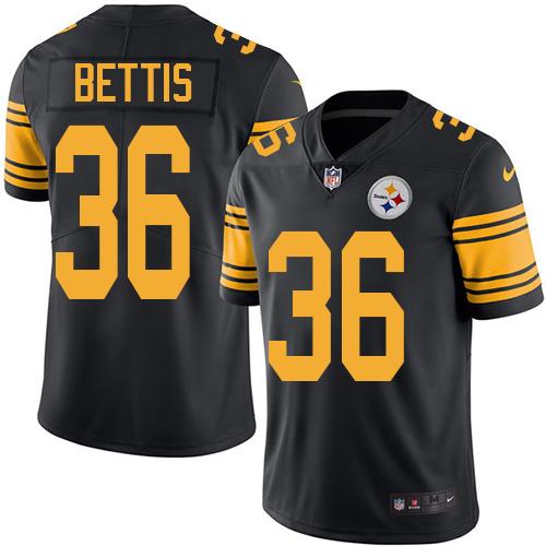 Nike Steelers #36 Jerome Bettis Black Men's Stitched NFL Limited Rush Jersey Nike Steelers #36 Jerome Bettis Black Men's Stitched NFL Limited Rush Jersey