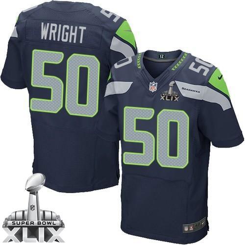 Nike Seattle Seahawks #50 K.J. Wright Stitched NFL Elite Split Jersey