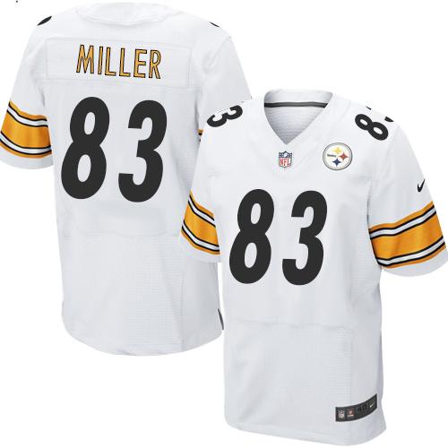 Nike Steelers #83 Heath Miller White Men's Stitched NFL Elite Jersey Nike Steelers #83 Heath Miller White Men's Stitched NFL Elite Jersey
