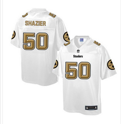 Nike Steelers #50 Ryan Shazier White Men's NFL Pro Line Fashion Game Jersey Nike Steelers #50 Ryan Shazier White Men's NFL Pro Line Fashion Game Jersey