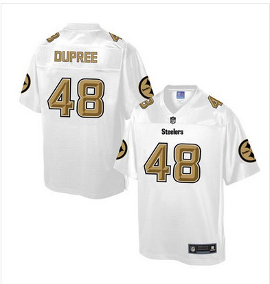 Nike Steelers #48 Bud Dupree White Men's NFL Pro Line Fashion Game Jersey