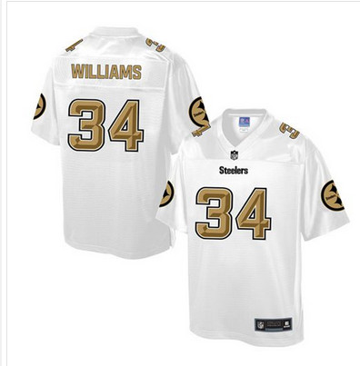 Nike Steelers #34 DeAngelo Williams White Men's NFL Pro Line Fashion Game Jersey