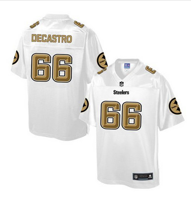 Nike Steelers #66 David DeCastro White Men's NFL Pro Line Fashion Game Jersey