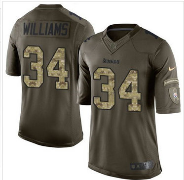 Nike Pittsburgh Steelers #34 DeAngelo Williams Green Men's Stitched NFL Limited Salute to Service Jersey Nike Pittsburgh Steelers #34 DeAngelo Williams Green Men's Stitched NFL Limited Salute to Service Jersey
