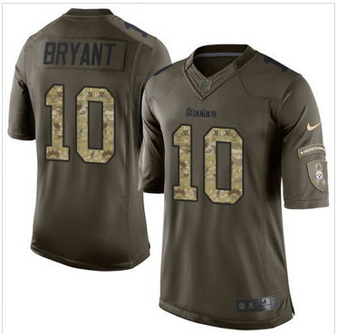 Nike Pittsburgh Steelers #10 Martavis Bryant Green Men's Stitched NFL Limited Salute to Service Jersey