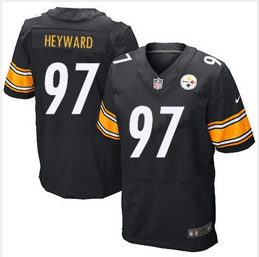Nike Pittsburgh Steelers #97 Cameron Heyward Black Team Color Men's Stitched NFL Elite Jersey Nike Pittsburgh Steelers #97 Cameron Heyward Black Team Color Men's Stitched NFL Elite Jersey