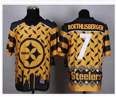 NEW Pittsburgh Steelers #7 Ben Roethlisberger Gold NFL Elite Noble Fashion Jersey NEW Pittsburgh Steelers #7 Ben Roethlisberger Gold NFL Elite Noble Fashion Jersey