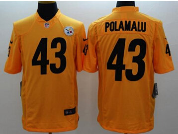 NEW Pittsburgh Steelers #43 Troy Polamalu Gold NFL Limited Jersey NEW Pittsburgh Steelers #43 Troy Polamalu Gold NFL Limited Jersey