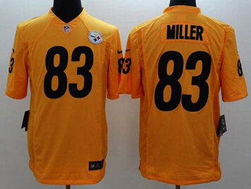 NEW Pittsburgh Steelers #83 Heath Miller Gold NFL Limited Jersey