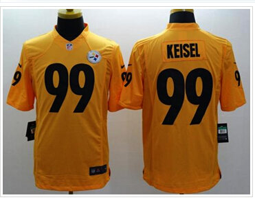 New Pittsburgh Steelers #99 Brett Keisel Gold NFL Limited Jersey New Pittsburgh Steelers #99 Brett Keisel Gold NFL Limited Jersey