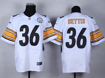 NEW Pittsburgh Steelers #36 Jerome Bettis White NFL Elite Jersey