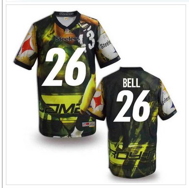 Pittsburgh Steelers #26 BELL Men's Stitched NFL Elite Fanatical Version Jersey (6) Pittsburgh Steelers #26 BELL Men's Stitched NFL Elite Fanatical Version Jersey (6)