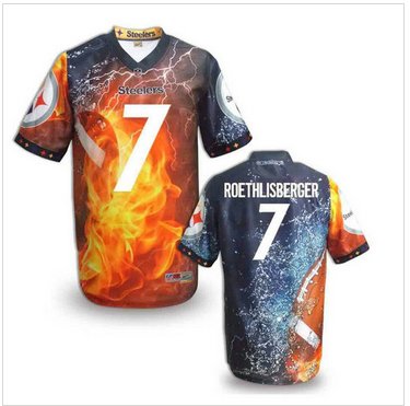 Pittsburgh Steelers #7 ROETHLISBERGER Men's Stitched NFL Elite Fanatical Version Jersey (10) Pittsburgh Steelers #7 ROETHLISBERGER Men's Stitched NFL Elite Fanatical Version Jersey (10)