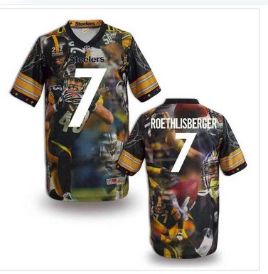 Pittsburgh Steelers #7 ROETHLISBERGER Men's Stitched NFL Elite Fanatical Version Jersey (5) Pittsburgh Steelers #7 ROETHLISBERGER Men's Stitched NFL Elite Fanatical Version Jersey (5)