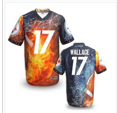 Pittsburgh Steelers #17 WALLACE Men's Stitched NFL Elite Fanatical Version Jersey (10)