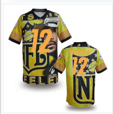 Pittsburgh Steelers #12 BRADSHAW Men's Stitched NFL Elite Fanatical Version Jersey (3) Pittsburgh Steelers #12 BRADSHAW Men's Stitched NFL Elite Fanatical Version Jersey (3)