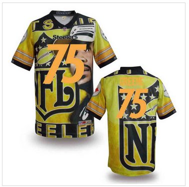 Pittsburgh Steelers #75 GREENE Men's Stitched NFL Elite Fanatical Version Jersey (3)