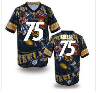Pittsburgh Steelers #75 GREENE Men's Stitched NFL Elite Fanatical Version Jersey (1) Pittsburgh Steelers #75 GREENE Men's Stitched NFL Elite Fanatical Version Jersey (1)
