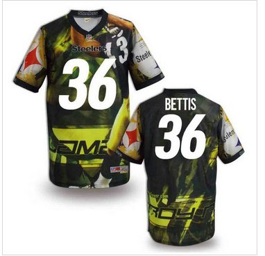 Pittsburgh Steelers #36 BETTIS Men's Stitched NFL Elite Fanatical Version Jersey (6) Pittsburgh Steelers #36 BETTIS Men's Stitched NFL Elite Fanatical Version Jersey (6)