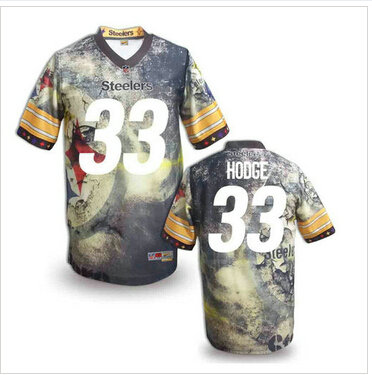 Pittsburgh Steelers #33 HODGE Men's Stitched NFL Elite Fanatical Version Jersey (9) Pittsburgh Steelers #33 HODGE Men's Stitched NFL Elite Fanatical Version Jersey (9)