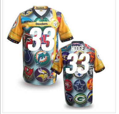 Pittsburgh Steelers #33 HODGE Men's Stitched NFL Elite Fanatical Version Jersey (8)