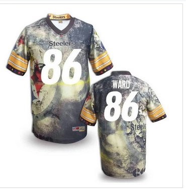 Pittsburgh Steelers #86 WARD Men's Stitched NFL Elite Fanatical Version Jersey (8)