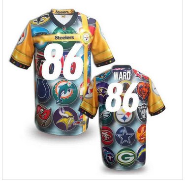 Pittsburgh Steelers #86 WARD Men's Stitched NFL Elite Fanatical Version Jersey (7)