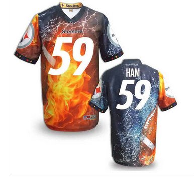 Pittsburgh Steelers #59 HAM Men's Stitched NFL Elite Fanatical Version Jersey (10)