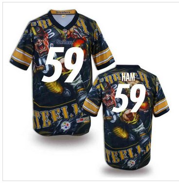 Pittsburgh Steelers #59 HAM Men's Stitched NFL Elite Fanatical Version Jersey (1) Pittsburgh Steelers #59 HAM Men's Stitched NFL Elite Fanatical Version Jersey (1)