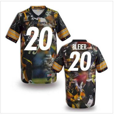 Pittsburgh Steelers #20 BLEIER Men's Stitched NFL Elite Fanatical Version Jersey (5)