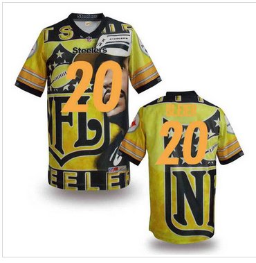 Pittsburgh Steelers #20 BLEIER Men's Stitched NFL Elite Fanatical Version Jersey (3)